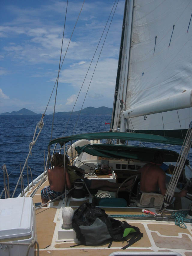 5-06-06 Sailing Guadeloupe to Iles des Saints