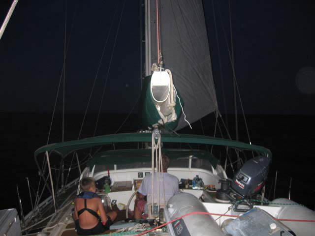 Sailing at night